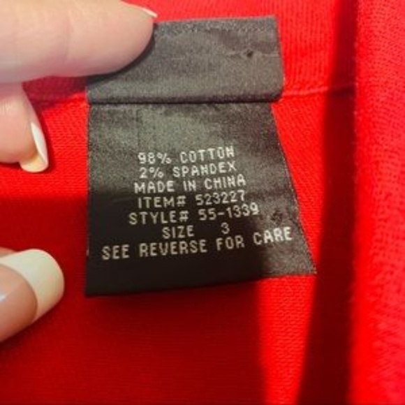 Torrid Red Denim Jacket Size (3) 3X 22/24 - Picture 6 of 8